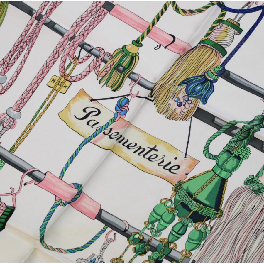 美品 エルメス HERMES カレ90 Passementerie 飾り紐 タッセル 大判