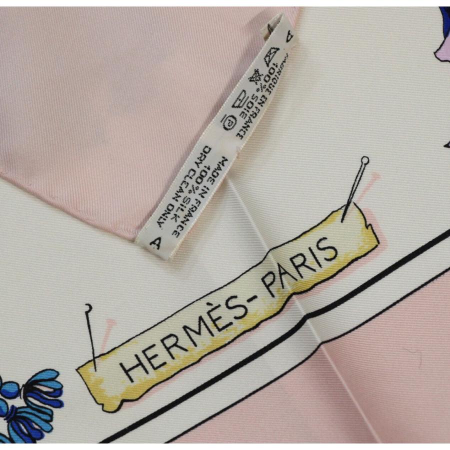 美品 エルメス HERMES カレ90 Passementerie 飾り紐 タッセル 大判