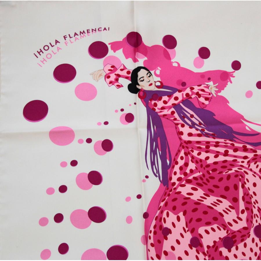 極美品✨エルメス カレ90 Hola Flamencaオラ・フラメンカ スカーフ 美品 エルメス HERMES カレ90 大判スカーフ HOLA FLAMENCA オラ