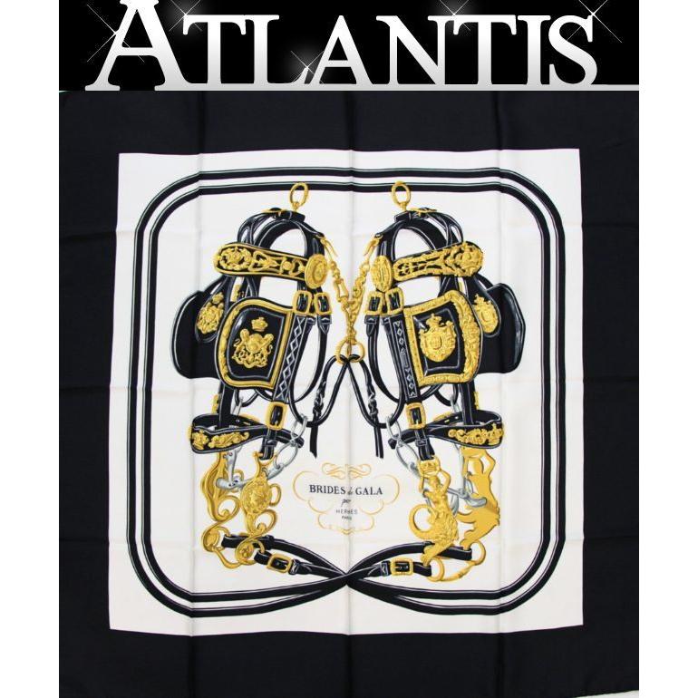 【美品】エルメス カレ90 BRIDES de GALA シルクスカーフ 黒 Brides de Gala forever scarf 90 - Black | Hermès Denmark
