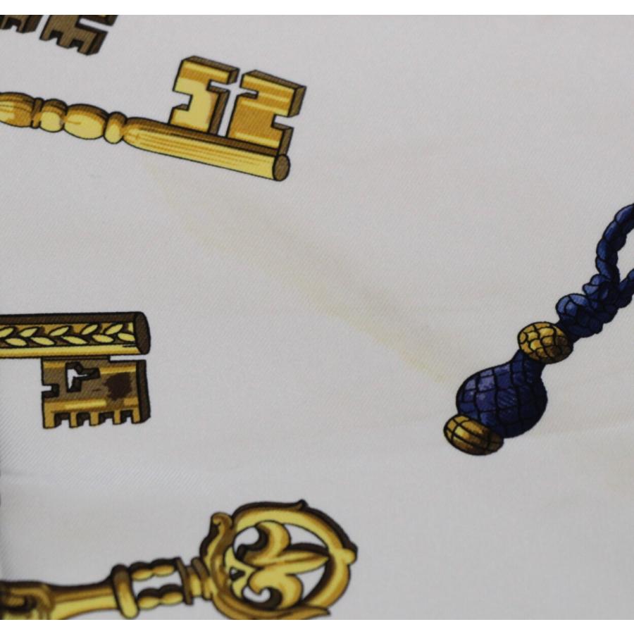 エルメス HERMES カレ90 大判スカーフ LES CLES THE KEYS RARE 鍵柄