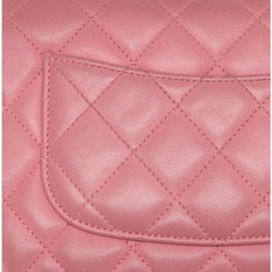 シャネル CHANEL マトラッセ チェーンウォレット ラム ピンク S金具 17