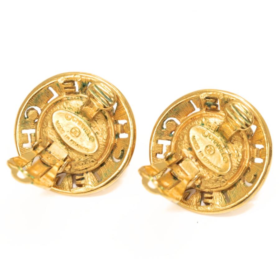 シャネル CHANEL ヴィンテージ パール イヤリング ゴールド 【73010