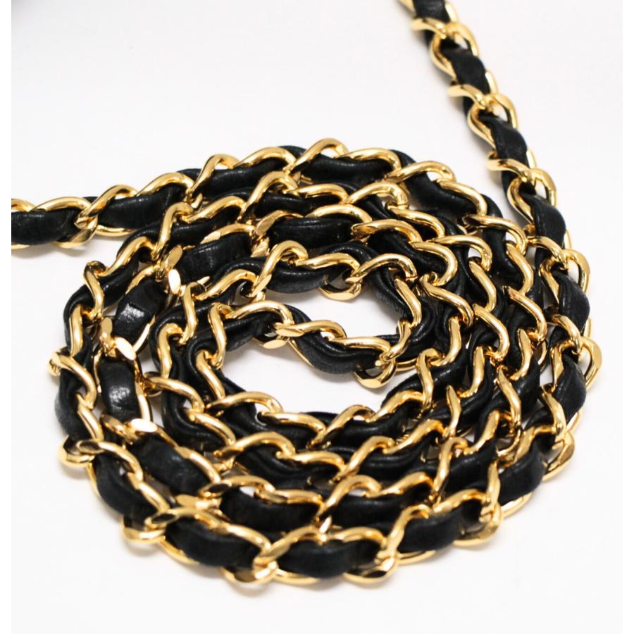 シャネル CHANEL マトラッセ23 フルフラップ チェーンショルダーバッグ ラム 黒 G金具 1番台 【73024】 シャネル CHANEL マトラッセ23 フルフラップ チェーンショルダーバッグ