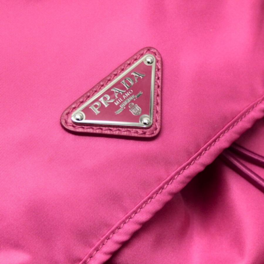 美品 プラダ PRADA 三角ロゴ ダブルポケット リュックサック バック
