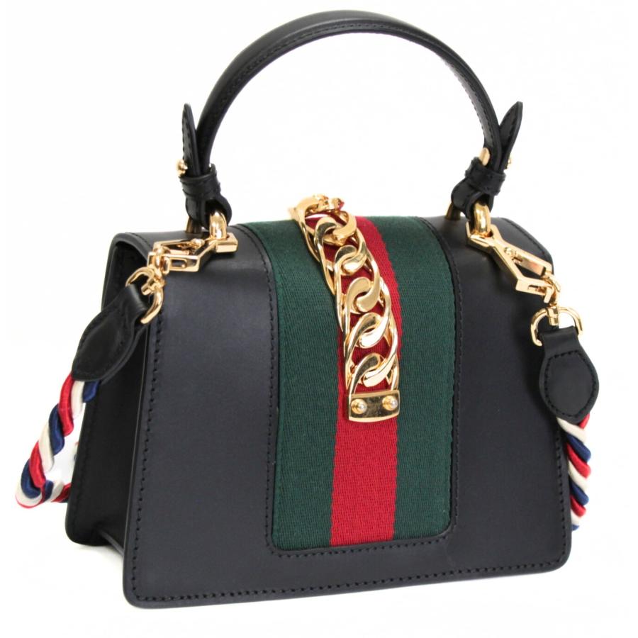 グッチ GUCCI シルヴィ ミニ 3WAY トップハンドル ハンドバッグ 
