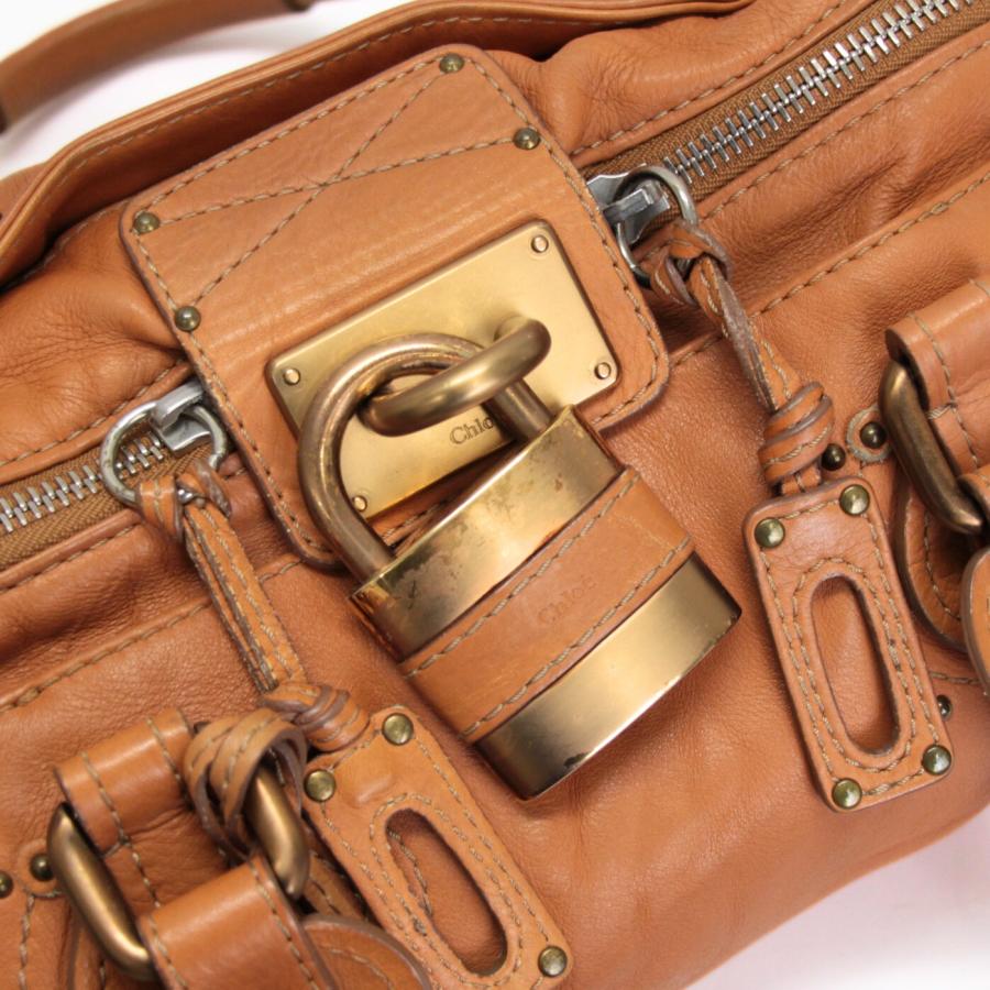 クロエ Chloe パディントン ハンドバッグ レザー キャラメル 【73401