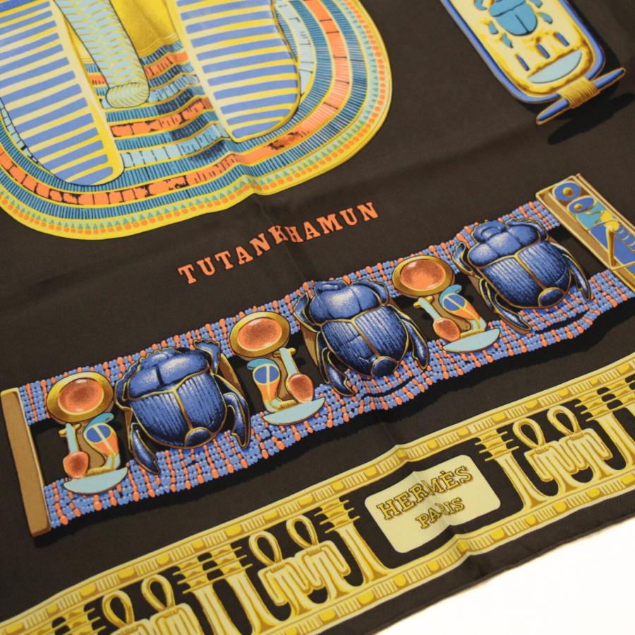 エルメス HERMES カレ90 大判スカーフ TUTANKHAMUN ツタンカーメン