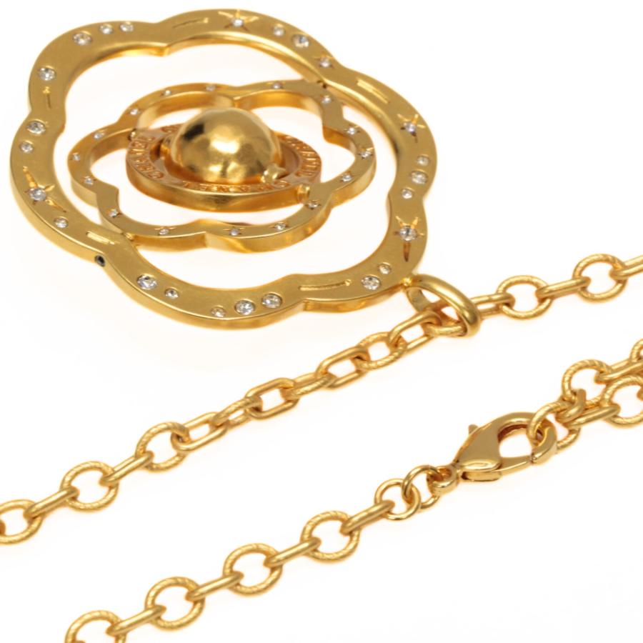 極美品 シャネル CHANEL きらきら カメリア ココマーク スピン ロング