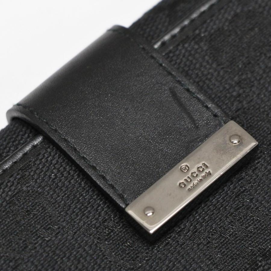 美品 グッチ GUCCI 6連キーケース GGキャンバス 黒 【73891
