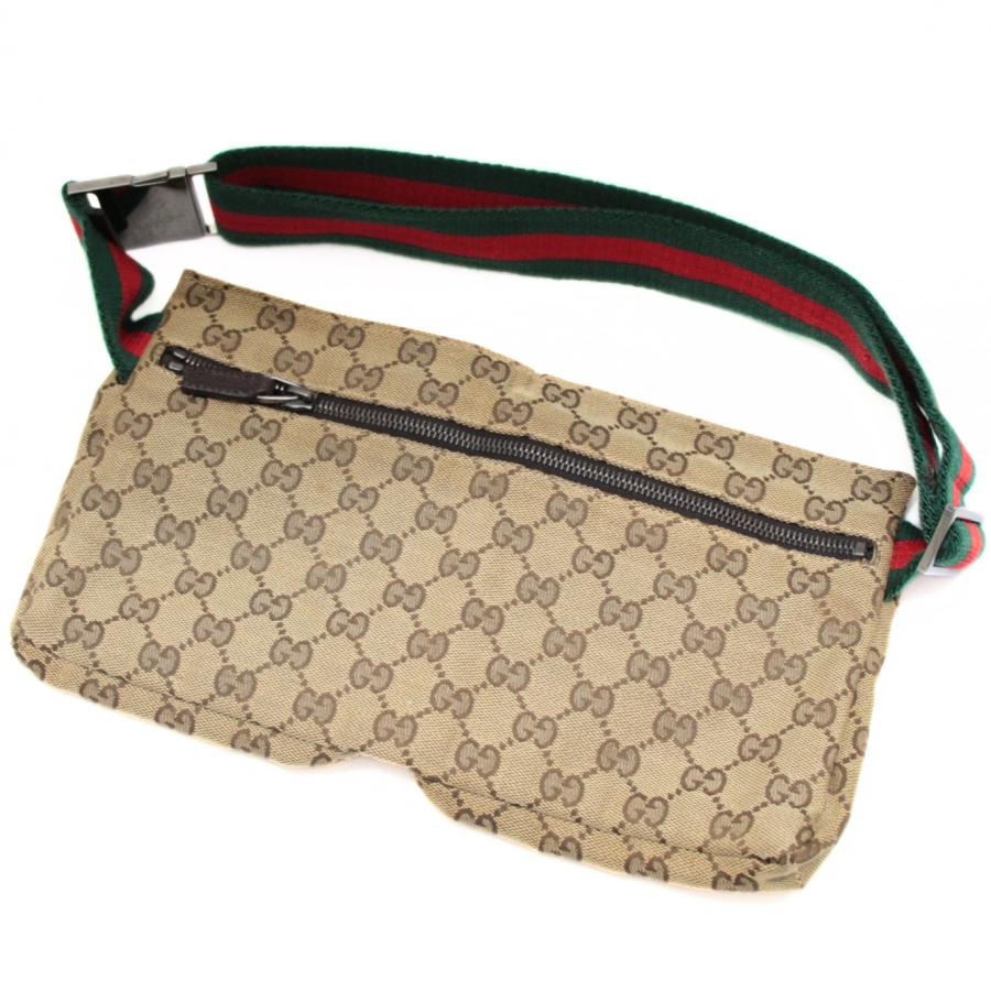 グッチ GUCCI シェリーライン ベルトバッグ ウェストポーチ GG柄