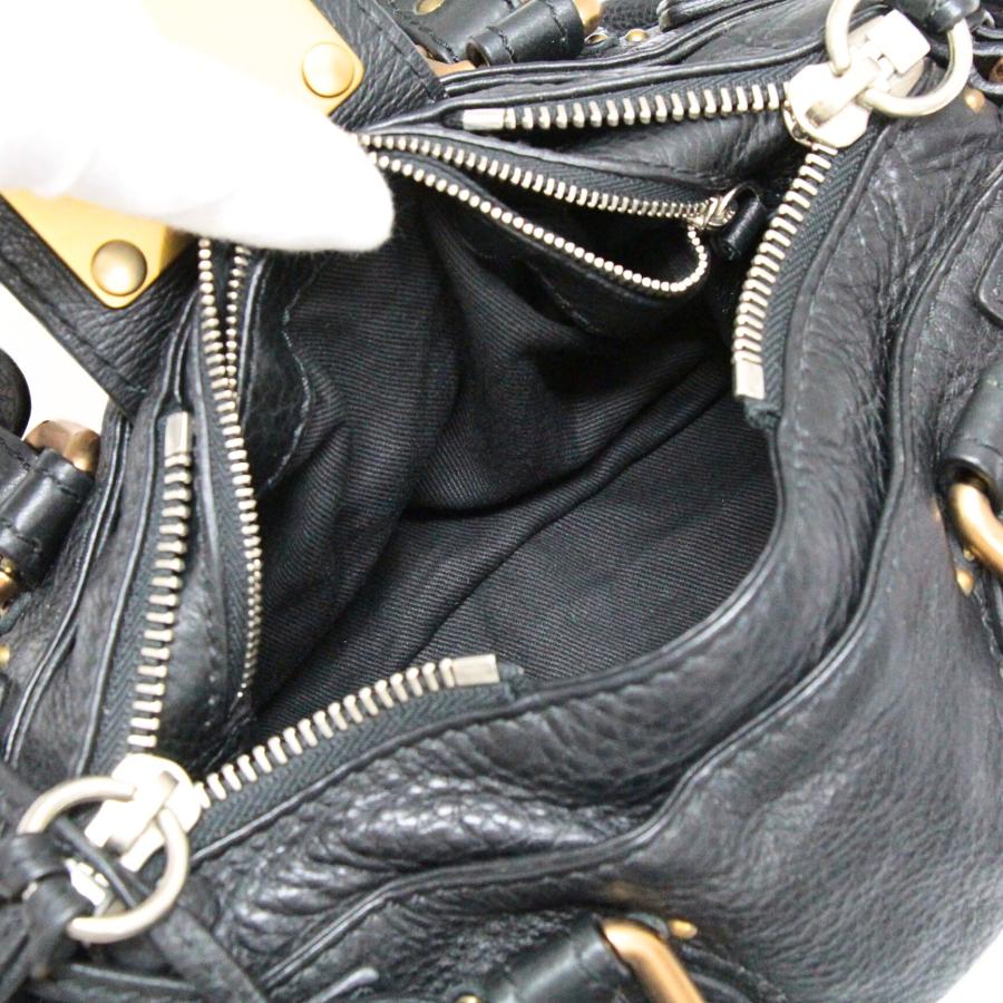クロエ Chloe パディントン ハンドバッグ レザー 黒 【74064】