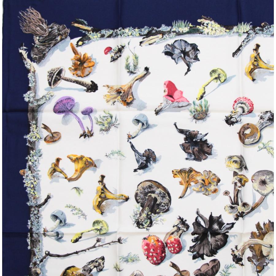 ☘️美品☘️ HERMES　シャンピニオン　カレ90 スカーフ HERMES エルメス カレ90 Champignons シャンピニオン 大判スカーフ