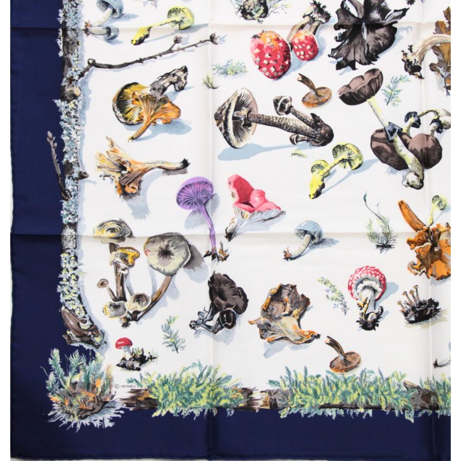 ☘️美品☘️ HERMES　シャンピニオン　カレ90 スカーフ HERMES エルメス カレ90 Champignons シャンピニオン 大判スカーフ