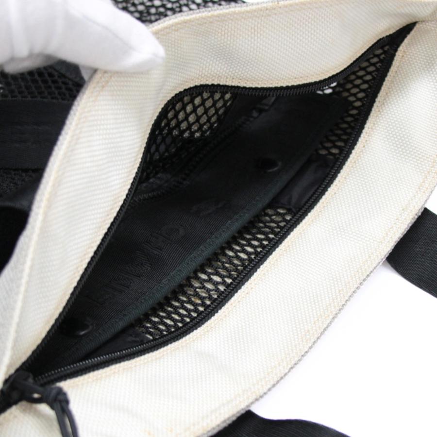 シャネル CHANEL シャネルスポーツ メッシュ トートバッグ キャンバス