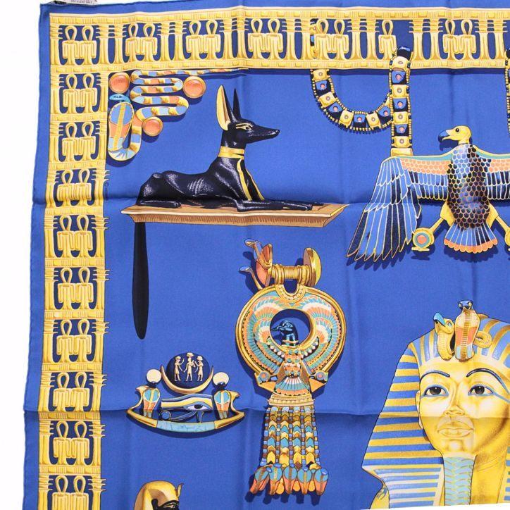エルメス HERMES カレ90 大判スカーフ TUTANKHAMUN ツタンカーメン