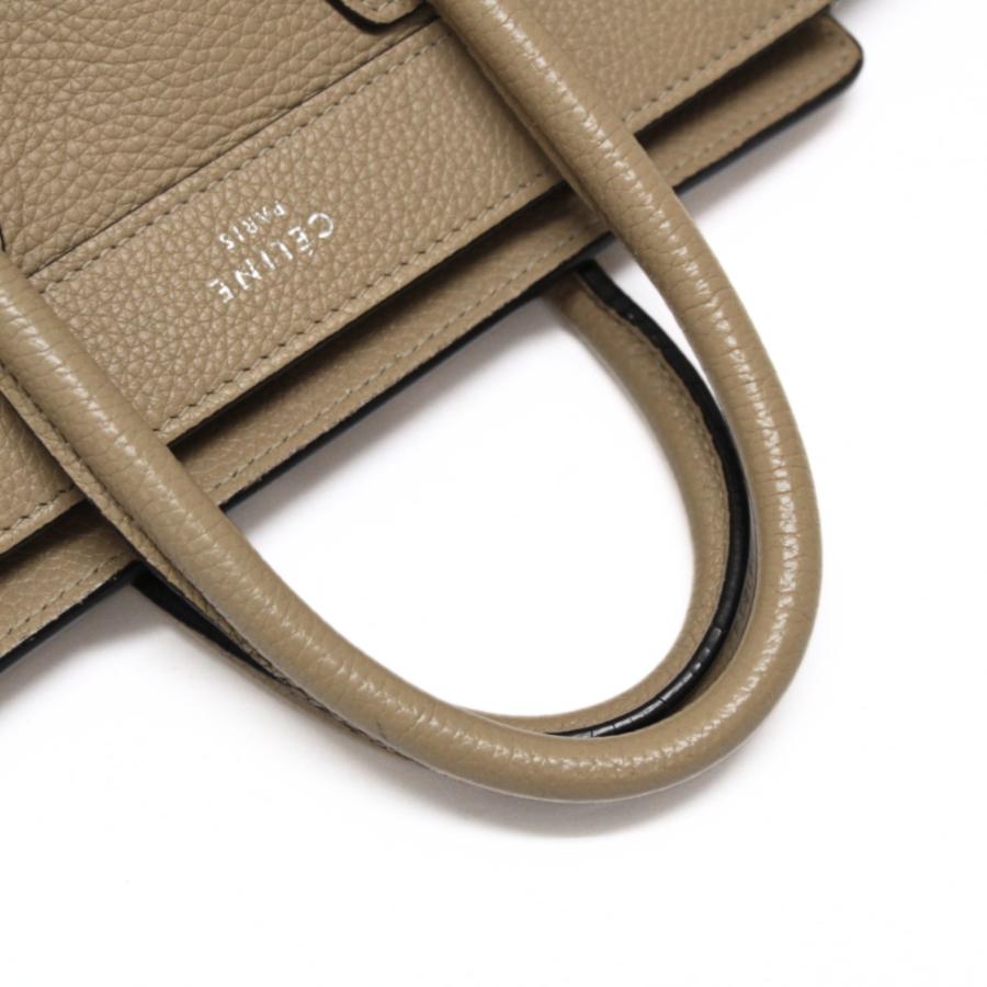 CELINE セリーヌ ラゲージ ナノショッパー 2WAYバッグ レザー ライト