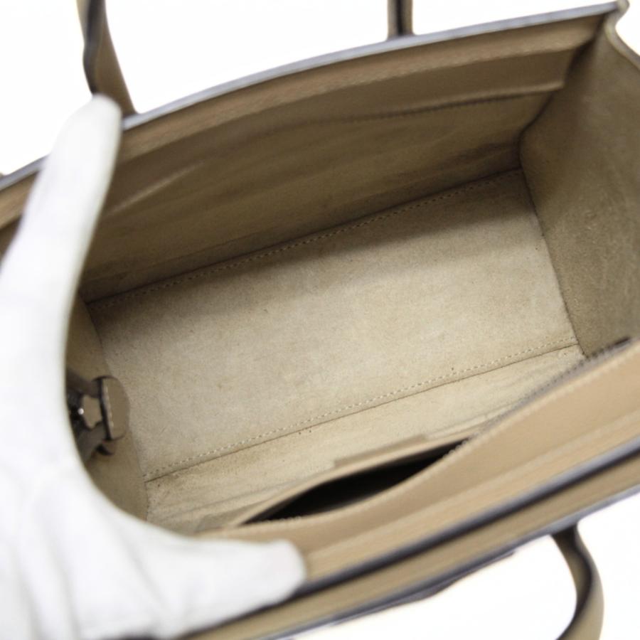 CELINE セリーヌ ラゲージ ナノショッパー 2WAYバッグ レザー ライト