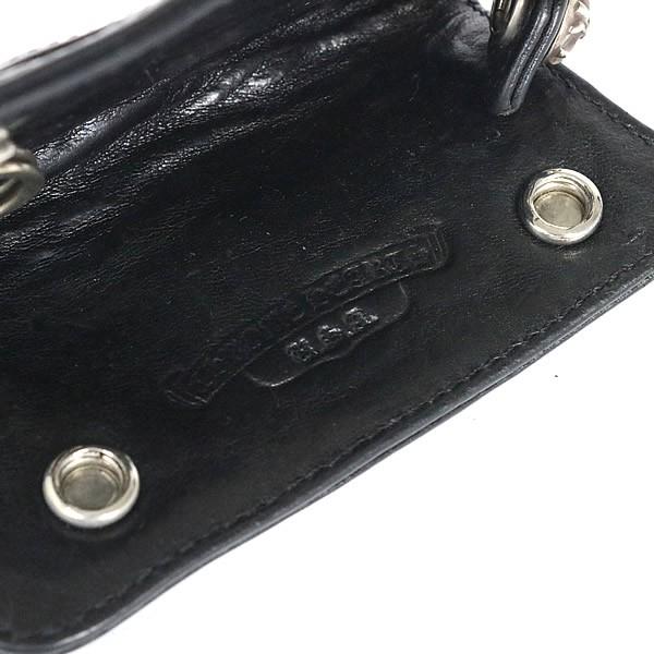 クロムハーツ クロスボール キーケース レザー×925 ブラック CHROME HEARTS 銀座店 クロムハーツ クロスボール キーケース