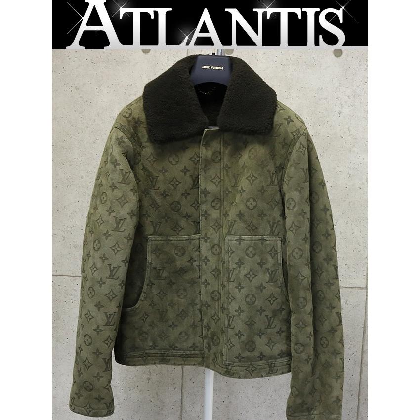 LOUIS VUITTON シアリングエンボスモノグラムムートンレザージャケット LOUIS VUITTON ルイヴィトン 23SS シアリングエンボスモノグラム