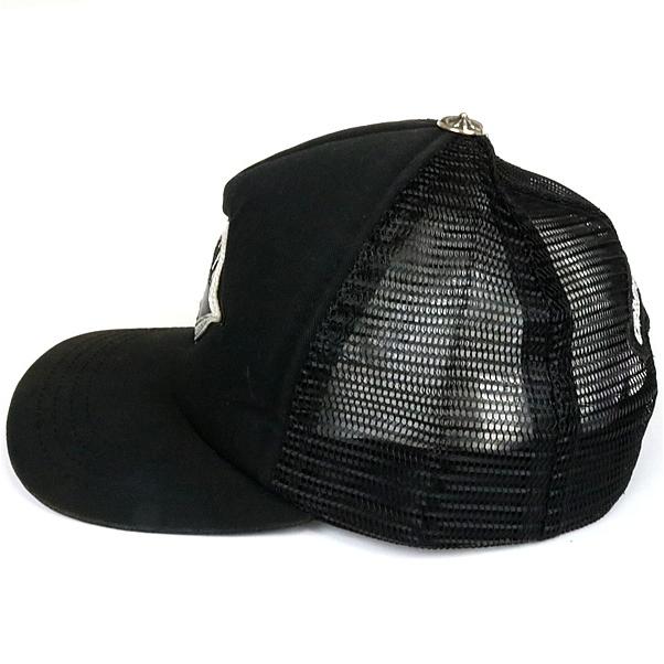 CHROME HEARTS ブラックトラッカーハット クロムハーツ（Chrome Hearts）ハット/キャップ トラッカー