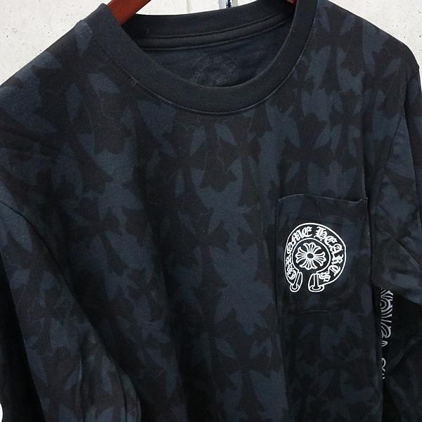 CHROMEHEARTS 銀座店 クロムハーツ 新品  総クロスプリント フローラルクロス ロンT 長袖 メンズ size:XL 黒 94770｜atlantis｜04