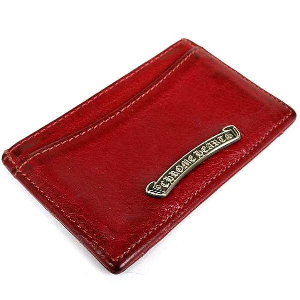 クロムハーツ CHROME HEARTS カードケース 赤 レザー 【公式通販】