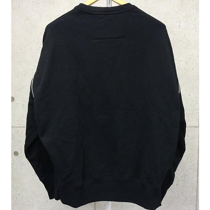 GIVENCHY 銀座店 ジバンシー 2WAY ロゴ  クルーネック スウェット 長袖 メンズ size:S 黒 95023｜atlantis｜02