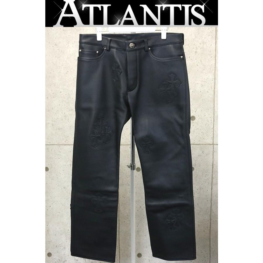 CHROME HEARTS 銀座店 クロムハーツ 新品 JEAN STRTLG LTHR クロス 