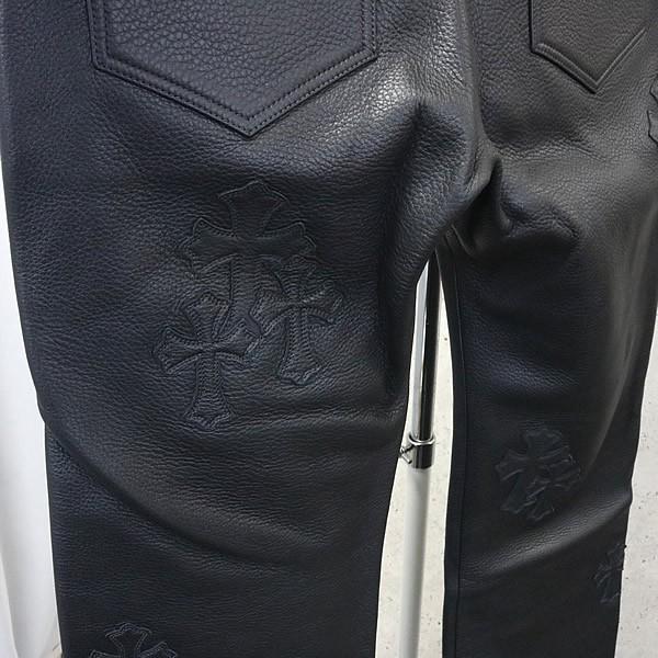 CHROME HEARTS 銀座店 クロムハーツ 新品 JEAN STRTLG LTHR クロス 