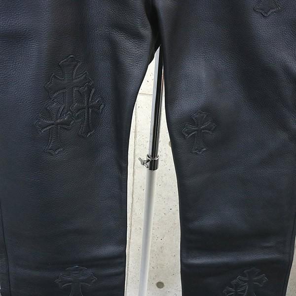 CHROME HEARTS 銀座店 クロムハーツ 新品 JEAN STRTLG LTHR クロス 