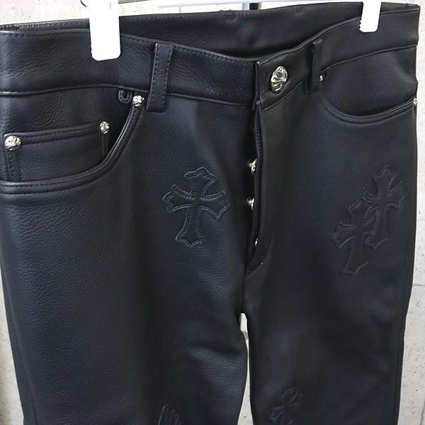 CHROME HEARTS 銀座店 クロムハーツ 新品 JEAN STRTLG LTHR クロス 