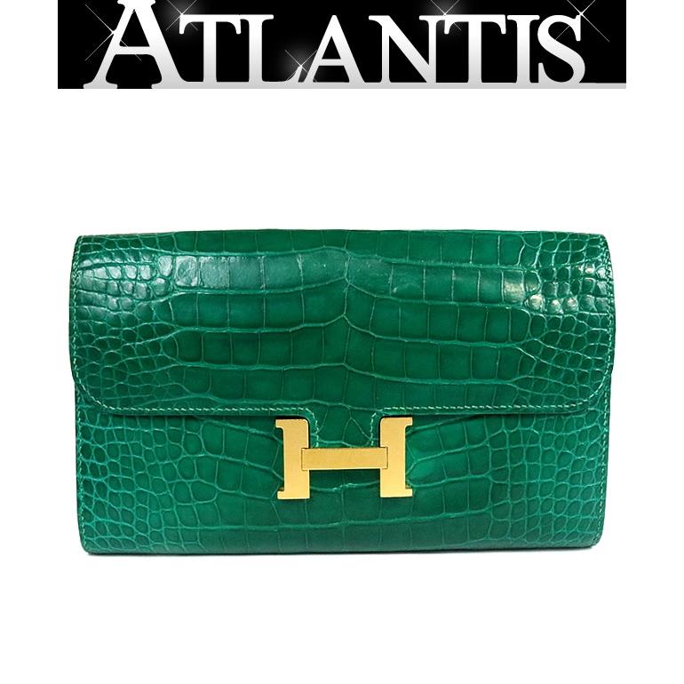 HERMES コンスタンスロング クロコダイル・アリゲーター G金具 C刻印 HERMES コンスタンスロング クロコダイル・アリゲーター G金具 C刻印