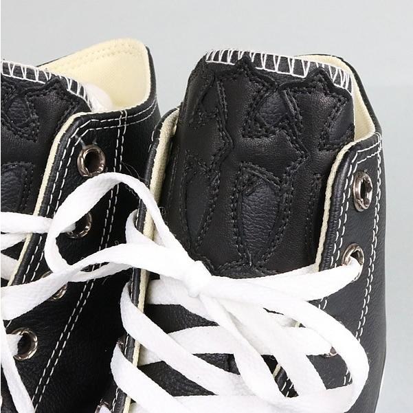 激安美品❗️クロムハーツ　レザー　オールスターハイ CHROME HEARTS 銀座店 クロムハーツ 新品 コンバース クロスパッチ