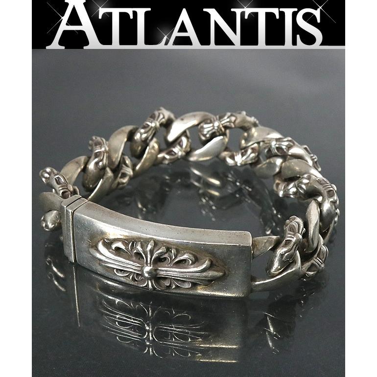 クロムハーツ フローラルクロスIDクラシックリンク クリップ ブレスレット