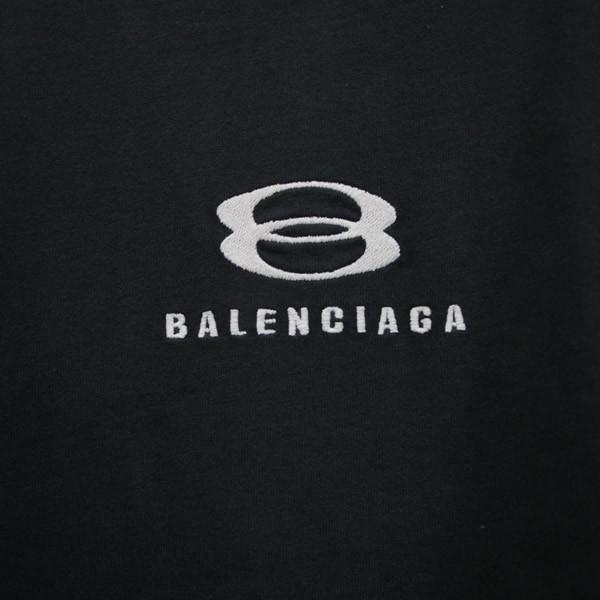 BALENCIAGA 銀座店 バレンシアガ ロゴ 刺繍 Tシャツ 半袖 ユニセックス 