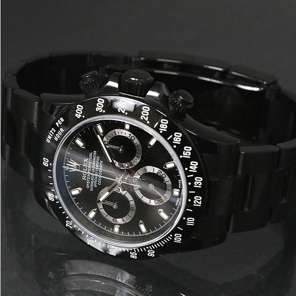 ROLEX 銀座店 ロレックス デイトナ 116520 PVD加工 V番 黒文字盤 ROLEX 銀座店 ロレックス デイトナ 116520 PVD加工 V番 黒文字盤