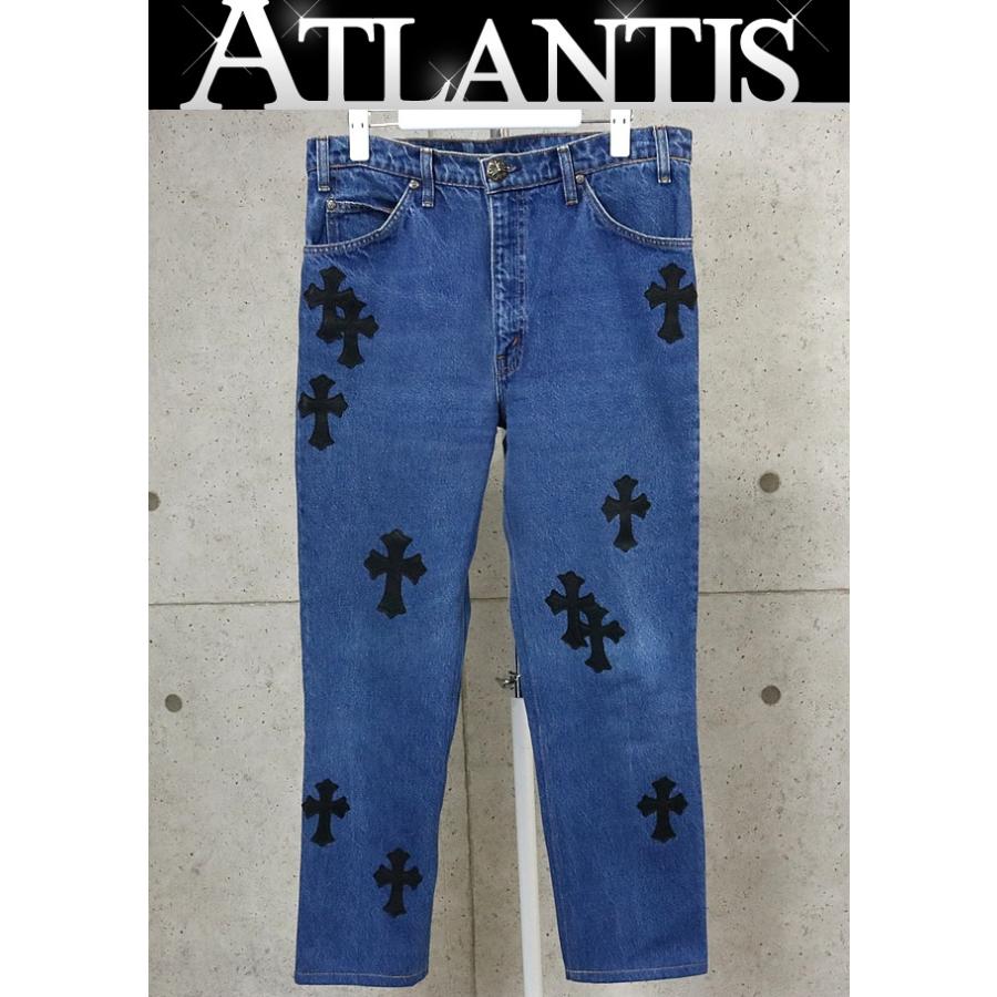 CHROME HEARTS クロムハーツ デニム パンツ クロスパッチ 32 CHROME HEARTS クロムハーツ デニム パンツ クロスパッチ 32
