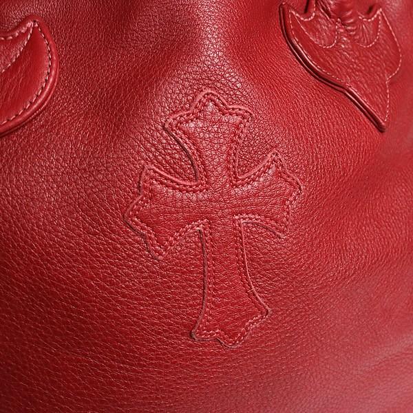 CHROME HEARTS 銀座店 クロムハーツ 美品 FSトート バッグ レザー メンズ シルバー SV925 赤 96950 : ...