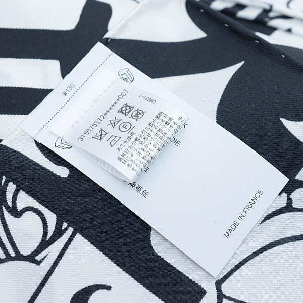 CHROME HEARTS 銀座店 新品 クロムハーツ SALE インボイス付き 総クロスプリント シルク スカーフ インテリア 黒×白 97102 CHROME HEARTS 銀座店 新品 クロムハーツ SALE インボイス付き 総