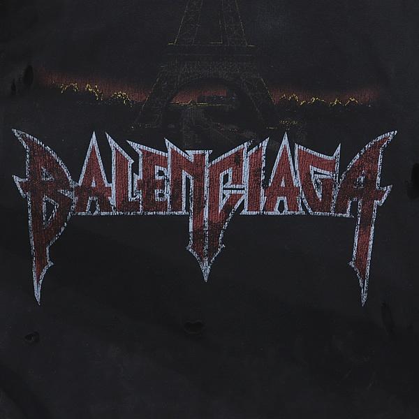 バレンシアガ　Balenciaga エッフェル塔 Tシャツ 都会的なセンス♪♪BALENCIAGA コピー Tシャツ エッフェル塔