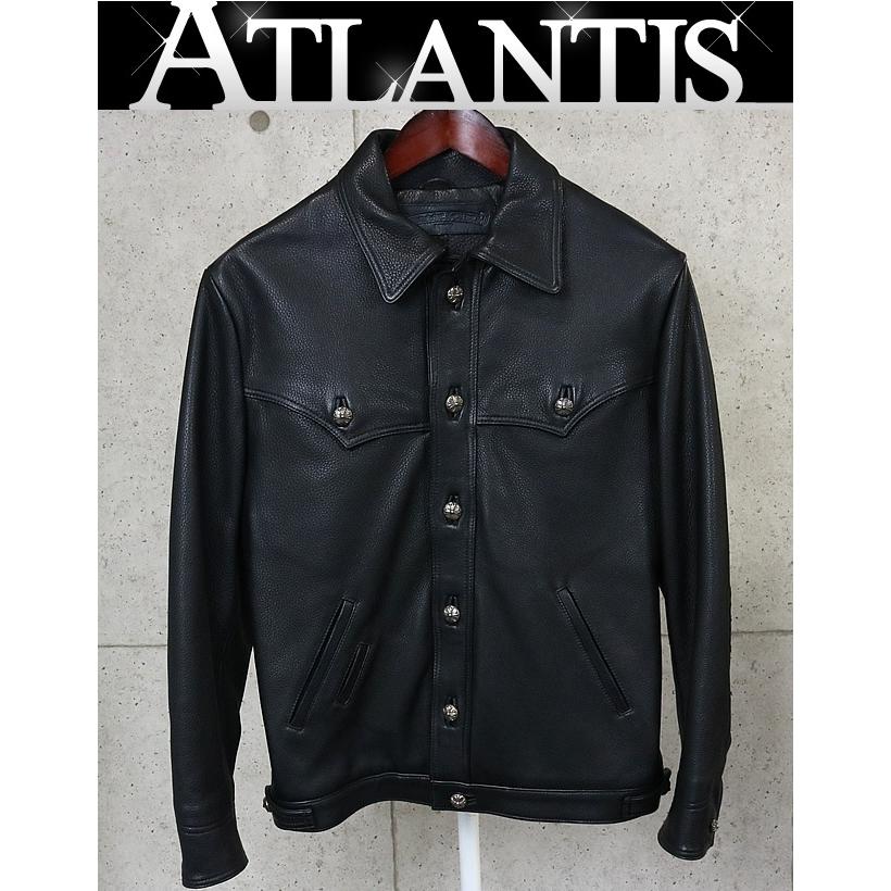 クロムハーツしジャケット ダガーハーフジップレザージャケット | Chrome Hearts