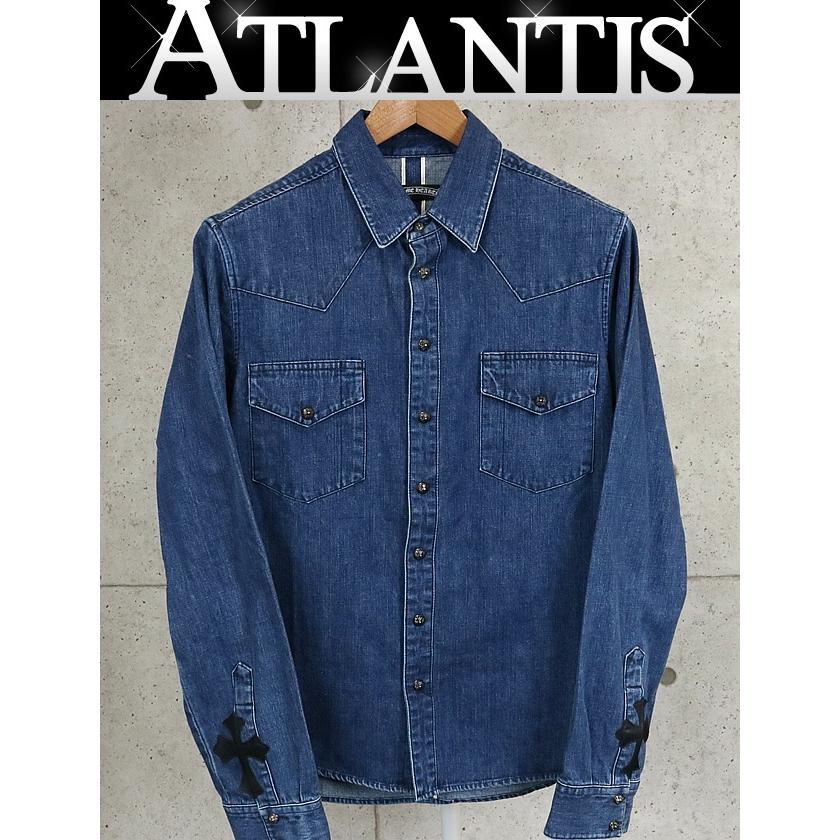 CHROME HEARTS 銀座店 クロムハーツ 美品 デニム ウエスタン シャツ 