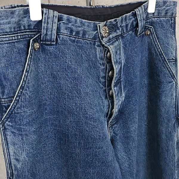 CHROME HEARTS 銀座店 クロムハーツ  カーペンター デニムパンツ メンズ size:34 ブルー 97570 CHROME HEARTS 銀座店 クロムハーツ カーペンター デニムパンツ メンズ