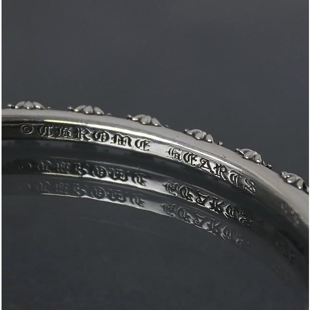CHROME HEARTS 銀座店 クロムハーツ クロスバンド バングル Lサイズ メンズ シルバー SV925 97789 ...