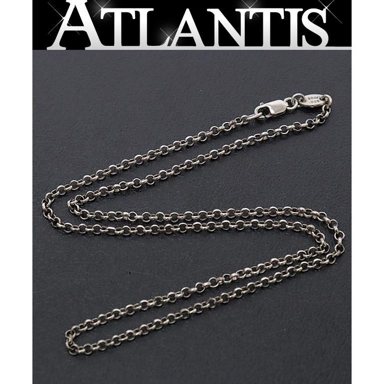 クロムハーツ ロールチェーン ネックレス 24インチ オールド SV925 クロムハーツ ロールチェーン ネックレス 24インチ オールド SV925