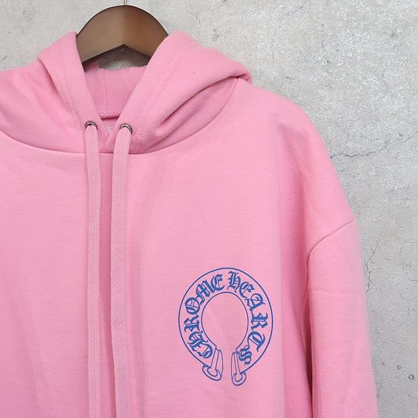 クロムハーツ ホースシュー フローラルクロス ホワイト ピンク L 新品未使用 CHROME HEARTS ホースシュー フローラルクロス ホワイト ピンク L