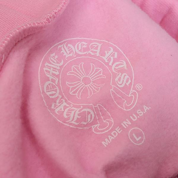 新作！クロムハーツ　ロンT フローラル ピンク　サイズL CHROME HEARTS クロム・ハーツ HORSESHOE L/S TEE BLACK/PINK ロンT 黒