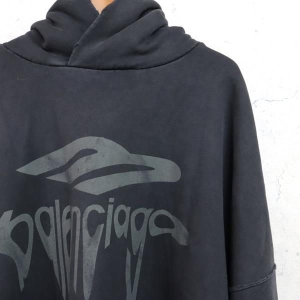BALENCIAGA 新宿店 バレンシアガ 25SS ロゴ パーカー メンズ size:M 黒