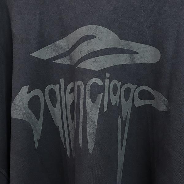 BALENCIAGA 新宿店 バレンシアガ 25SS ロゴ パーカー メンズ size:M 黒